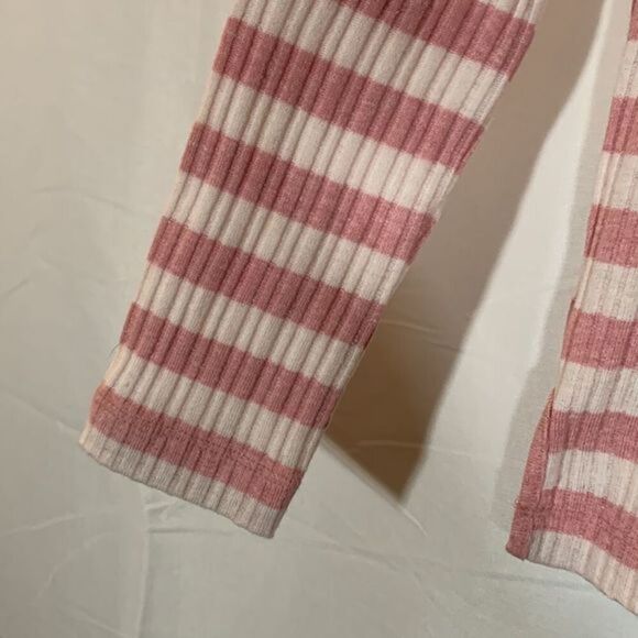Lucky Brand Pink & White Striped Long Sleeve Top NWT - Picture 5 of 9